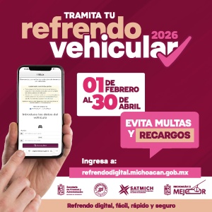 Refrendo vehicular 2026